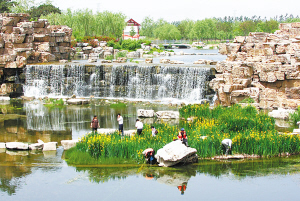 石家庄西部水系年内开建湿地公园(图) 