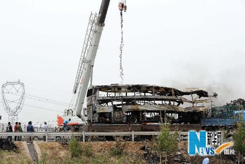 长深高速辽宁段发生特大车祸32人遇难21人伤