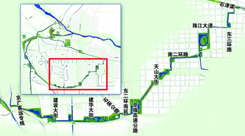 石家庄环城水系工程开工 乘船游省城10月或将成现实 