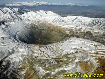 美国犹他州宾汉姆峡谷铜矿坑